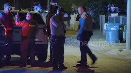 US, Los Angeles: Lancaster Sheriffs Special Enforcement Bureau Responds To Armed Barricaded Suspect