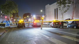 US, Los Angeles: Downtown Los Angeles Fatal Shooting