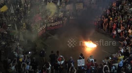 Israel: Anti-Netanyahu demonstration held in Tel Aviv, Israel (2)