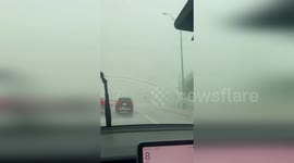 US: Hailstorm And Flash Flood Strike Austin Streets