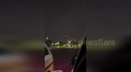 US: Lightning Strikes Sky In Wild Storm Over Fort Walton Beach Lighting Up The Night