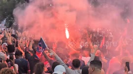 France: PSG fans gather in Paris ahead of Champions League final against Inter
