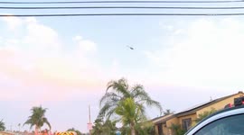 US, Los Angeles: Baldwin Park Multiple Officers Shot at End Of Pursuit With Sound on Tape