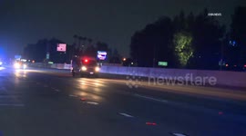 US, Los Angeles: Los Angeles Procession For Baldwin Park Officer Killed in Shooting