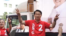 South Korea: PPP presidential candidate Kim Moon-soo holds campaign rally in Seoul