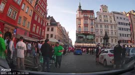Chelsea and Betis fans clash before Conference League final in Wrocław, Poland