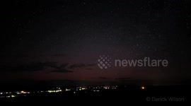 US: Solar Flare Triggers Widespread Aurora Display