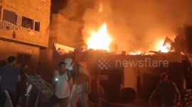 Israeli Airstrike Levels A Family Home in Northern Gaza