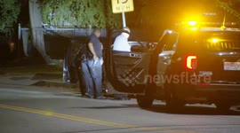 US, Los Angeles: Tarzana Several Detained After Possible Burglary