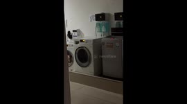 Rocking laundry machine startles group in Sichuan, China