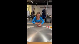 Mind-bending physics at Technorama: Ring speeds against travel direction in viral TikTok