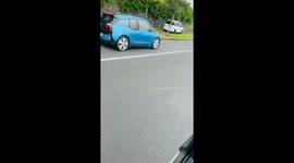 Vehicle spotted driving on sidewalk in Auckland, New Zealand
