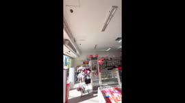 Road construction accident topples pole and causes explosion in São Paulo, Brazil