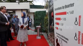 Paris - The Free Iran 2025 conference - Maryam Rajavi  alongside European lawmakers are seen visiting an exhibition exposing Iranian state terrorism and plots against dissidents.