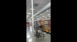 Grocery Cart Handstand Falls Flat
