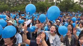 South Korea: S.Korea’s presidential hopeful Lee Jae-myung holds campaign rally in Seoul ahead of election