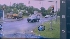 Trailer's Weight Shifts To Two Wheels