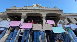 Syria: Damascus protesters urge justice for Palestinians in Israeli prisons
