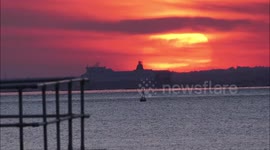 Stunning sunset in Kent as Met Office predicts hot summer for Brits