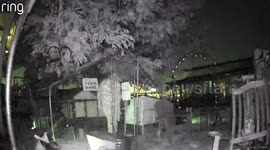 Woman Faceplants As Shorts Get Caught on Fence