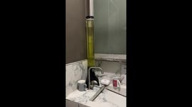 Staff convert beer tower into soap dispenser for office toilet
