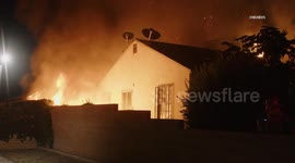 US, Bakersfield: Bakersfield Flames Erupt Teen Injured While Saving Dog