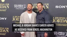 Michael B Jordan shares career advice he received from Denzel Washington
