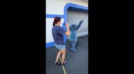 Unexpected Disney magic: Stitch’s sweet reaction to themed ice cream bag