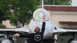 Japan: F 16 Cockpit Video Shows Breathtaking Final Flight Of PACAF Demo Team In Japan