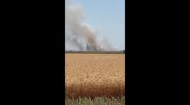 US: Woodland Grass Fire Grows to 100 Acres, Prompting Road Closures