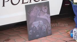 US, Los Angeles: Baldwin Park Honors Fallen Officer with Police Station Memorial