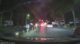 Fireball whizzes across night sky in front of drivers in China
