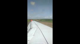 My First Flight: Epic Takeoff View from Inside the Plane. Airplane Takeoff Experience