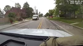 Police cruiser crashes while racing to shooting in Ohio