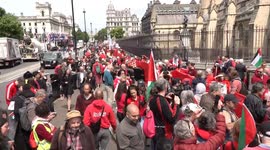 UK: Pro-Palestine protest held in London against Gaza offensive
