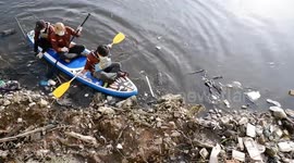 Cleanup Action of Seashore Waste During World Environment Day