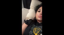 Dog takes up all the bed space in Fremont, California