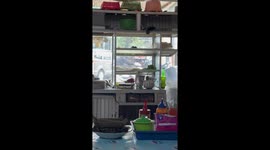 Rat seen scurrying along cafe counter in Bali
