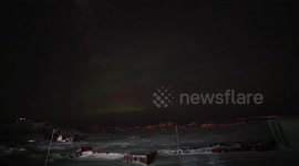 Antarctica: China's Zhongshan Station in Antarctica observes intense aurora caused by geomagnetic disturbance