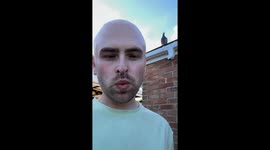 Pigeon Lands on Man's Head