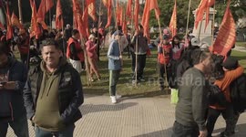 Argentina: Thousands protest in Buenos Aires over pensions, gender violence, and health cuts