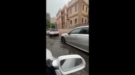 Spain: Intense Rainfall Hits Valladolid, Causing Flooding and Disrupting Traffic