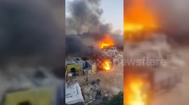 Israeli Settlers Set Fire to Palestinian Village of Deir Dibwan