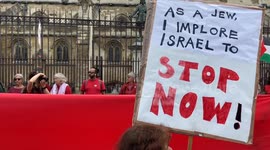 UK: Pro-Palestinian protest, people took to the streets with flags and chanting slogans
