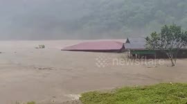 Homes washed away as floods hit Myanmar