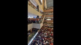 RCB fans celebrate IPL 2025 victory with packed building in Bangalore, India
