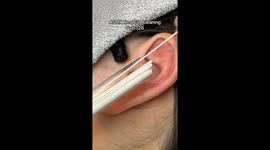 65 million views and counting: The unexpected satisfaction of ear piercing hole flossing