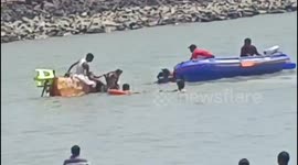 Tragedy at Dwarka's Gomti Ghat: 1 Dead, Camel Used in Rescue