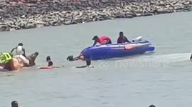 India: Tragedy at Dwarka's Gomti Ghat: 1 Dead, Camel Used in Rescue