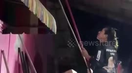 Giant python found hiding in house attic